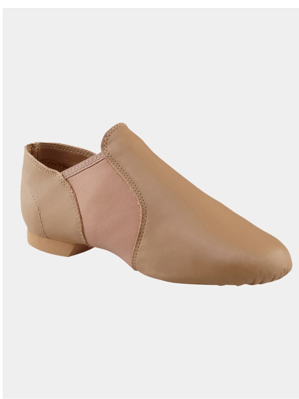 Capezio EJ2 e-Series Slip-on Caramel Jazz Shoes, 7.5M